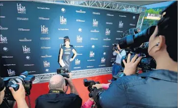  ?? Photog raphs by Luis Sinco Los Angeles Times ?? MARCIA GAY HARDEN of the film “Grandma” on the red carpet for opening night of the L.A. Film Festival.