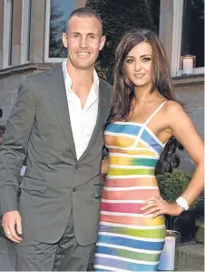  ??  ?? Rangers star Kenny Miller with wife Laura.