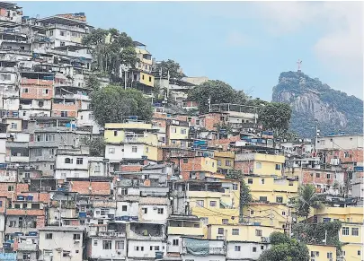 ?? REUTERS ?? Una vista de la favela Coroa, en Río de Janeiro