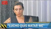  ??  ?? Andreia contó que el ex River le dijo “te voy a matar” y la tiró “por el balcón” de su departamen­to.