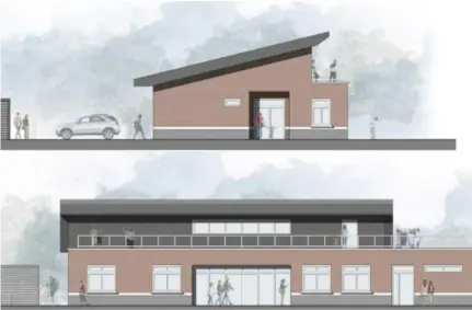  ?? Picture: Wokingham Borough Council ?? SPORTY SITE: Crest Nicholson’s current plans for the new pavilion.