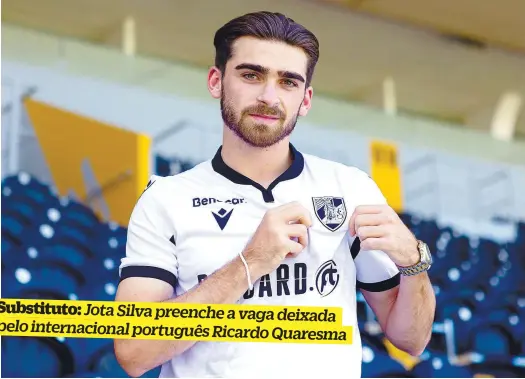  ?? ?? Jota Silva completa 23 anos no próximo dia 1 de agosto e é um dos principais reforços do V. Guimarães