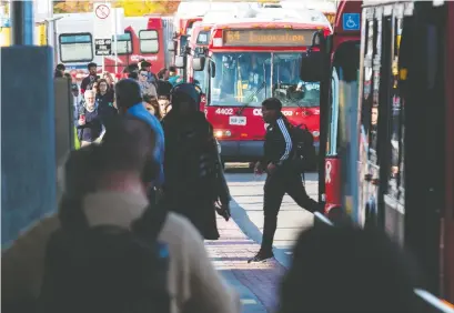  ?? ERROL MCGIHON ?? Major transit delays, like the ones this week, can be difficult for people with mental health issues or special needs.