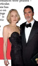  ??  ?? With her second husband, journalist Phil Bronstein, at the Oscars in 2002. They were married from 1998 to 2004.