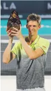  ??  ?? Kevin Anderson after winning in Abu Dhabi last season