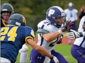  ?? SAM STEWART - DIGITAL FIRST MEDIA ?? Phoenixvil­le’s Matt Garcia rushed for 234yards on 19carries with three touchdowns in the Phantoms’ 34-12win over Chichester on Friday, September 16.