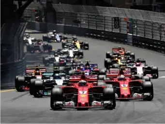  ?? (Getty) ?? Raikkonen got the jump on Vettel off the start