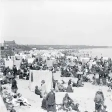  ??  ?? Seaburn beach in 1929 – a massive attraction for sunseekers.