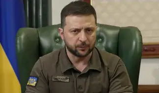  ?? ?? Ukraine president Volodymyr Zelenskyy