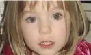  ?? ?? Madeleine McCann disappeare­d on 3 May 2007 from her family’s holiday apartment in Praia da Luz, Portugal. Photograph: