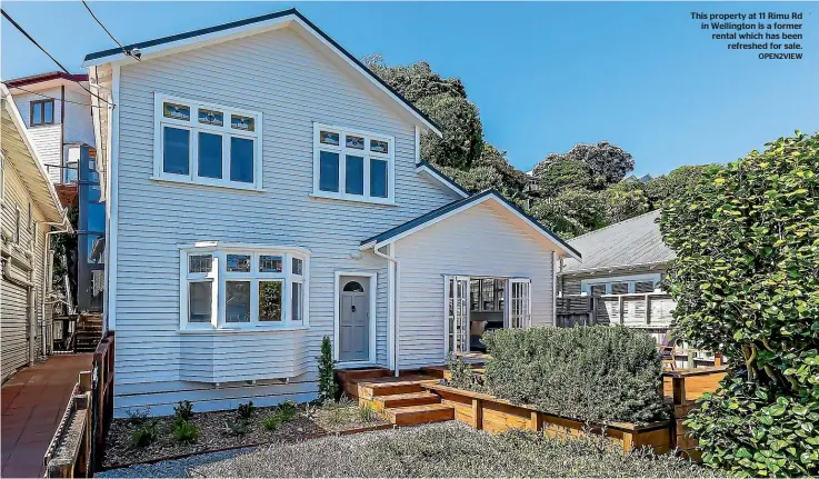  ?? OPEN2VIEW ?? This property at 11 Rimu Rd in Wellington is a former rental which has been refreshed for sale.