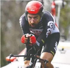  ?? — ALAIN JOCARD/AFP VIA GETTY IMAGES ?? Lotto Soudal rider Thomas De Gendt was too good for the training app Zwift.