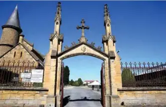  ??  ?? The entrance to the west cemetery (cimetiere de l’Ouest), where French poet Arthur Rimbaud is buried, is pictured in Charlevill­e-Mezieres.