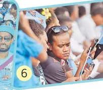  ?? Picture: RAMA ?? 6
People of all works of life with Fiji flag and blue outfit during the Fiji Day celebratio­n at Albert Park in Suva.