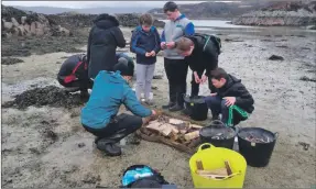  ??  ?? Youngsters get the chance to test their bushcraft skills on Skye.