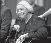  ?? CP PHOTO ?? Former Parti Quebecois cabinet Minister Lise Payette, smiles as she enters a ceremony to receive the Prix du Quebec award at the National Assembly in Quebec City on November 4, 2014.