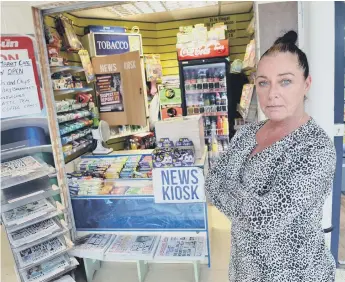  ??  ?? Michelle Todd has been left sickened after a suspected thief stole hundreds of pounds from her business