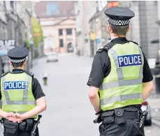  ??  ?? Police Scotland has warned of pressures on the force.