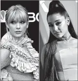  ?? BRIDGET BENNETT/GETTY-AFP
ANGELA WEISS/GETTY-AFP ?? Taylor Swift, left, will compete with Ariana Grande in eight categories. Both earned 10 nomination­s.