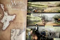  ??  ?? Cambridge resident Matt McKinley authored a graphic novel — the first in a series which will examine events from the Land Wars.