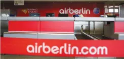  ??  ?? Air Berlin was granted a €150 million bridging loan after it filed for insolvency last month. (Reuters)
