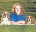  ??  ?? Megan with Charlie (left) and Ruby.