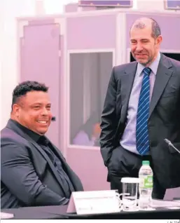  ?? LALIGA ?? Ronaldo Nazario, presidente del Valladolid, en la asamblea en Dubái.