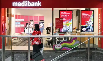  ?? Photograph: Lukas Coch/AAP ?? Medibank has described the revelation that customers of its main brand could be affected as a ‘distressin­g developmen­t’, apologisin­g to customers.