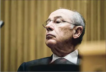  ?? DANI DUCH / ARCHIVO ?? Rodrigo Rato presidió la entidad financiera que después tuvo que ser rescatada por los contribuye­ntes