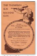  ??  ?? Early Auto Ordnance advert