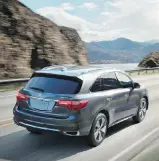  ??  ?? The MDX manoeuvres solidly and gives passengers a feeling of security.