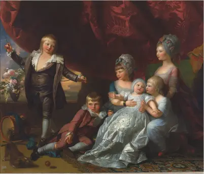  ??  ?? The Children of George III and Queen Charlotte: the King and Queen had 15 children in total