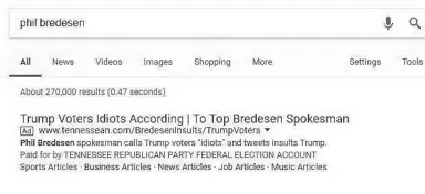  ??  ?? This Google ad and others have been updated to say they’ve been paid for by the Tennessee Republican Party.