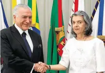  ?? MARCOS CORRÊA/PR ?? Presidênci­a. Michel Temer transmite cargo a Cármen Lúcia