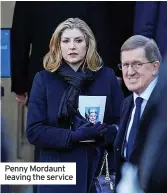  ?? ?? Penny Mordaunt leaving the service