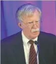  ??  ?? Advertenci­a.“Si la corte va por nosotros, por Israel u otros aliados, no nos quedaremos callados”, dijo John Bolton, asesor de seguridad de la Casa Blanca.