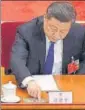  ?? AFP ?? Chinese President Xi Jinping
■ votes on a proposal to draft a security law for Hong Kong.