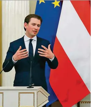  ??  ?? Kurz hatte bei einem Treffen mit Putin im Februar Österreich­s Rolle als