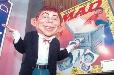  ?? RICHARD DREW THE ASSOCIATED PRESS FILE PHOTO ?? Our pandemic warriors have evidently morphed into the feckless but freckled Alfred E. Neuman, whose smiling, gap-toothed and idiotic mug adorned the cover of Mad magazine,letter writer Salvatore Amenta writes.
