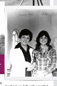 ??  ?? Clockwise from above: siblings Ricky, Princess and Sally with “our beautiful mum” Margaret; Sally calling home on n the set of The Flying Nun TV series; Margaret and Sally in Florida in 1997.