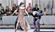  ?? ?? Spine-tingling: Anna Netrebko and Tareq Nazmi