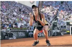  ?? FOTO: IMAGO IMAGES ?? Die Ukrainerin Elina Switolina, Ehefrau des französisc­hen Profis Gaël Monfils, schreibt in Paris gerade ein Tennismärc­hen.