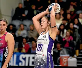  ?? GETTY ?? Maia Wilson landed 38 goals from 47 attempts as the Northern Stars defeated the Southern Steel in Dunedin last night.