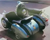  ?? ?? 1961 Vespa 150S and sidecar.