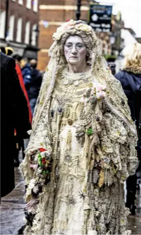  ??  ?? An ashen-faced Miss Havisham, still dressed for the wedding where she was jilted at the altar decades previously.