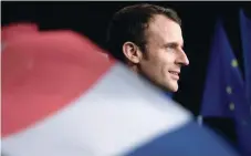  ?? — Reuters ?? Emmanuel Macron, candidate for the 2017 presidenti­al election, attends a meeting in Reims.