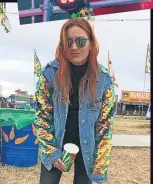  ?? ?? HAPPY PLACE Arielle Free at Glastonbur­y, a place which she says is very close to her heart