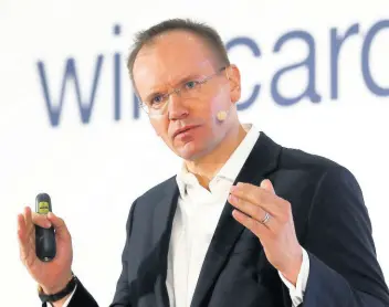  ?? AP ?? In this April 25, 2019 photo, Markus Braun, CEO of financial services company Wirecard, attends the earnings press conference in Munich, Germany.