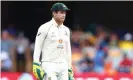  ??  ?? Tim Paine’s captaincy is facing unpreceden­ted scrutiny after Australia’s series defeat to India. Photograph: Patrick Hamilton/AFP/Getty Images