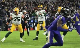  ?? Photograph: Tommy Gilligan/USA Today Sports ?? Aaron Rodgers’ season ended in defeat but few would argue about the impact he had on the NFL in 2021.